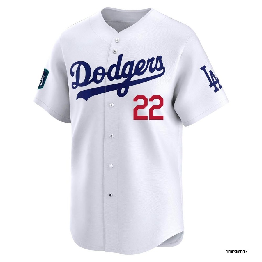 White Limited Brett Butler Youth Los Angeles Dodgers 2024 World Tour